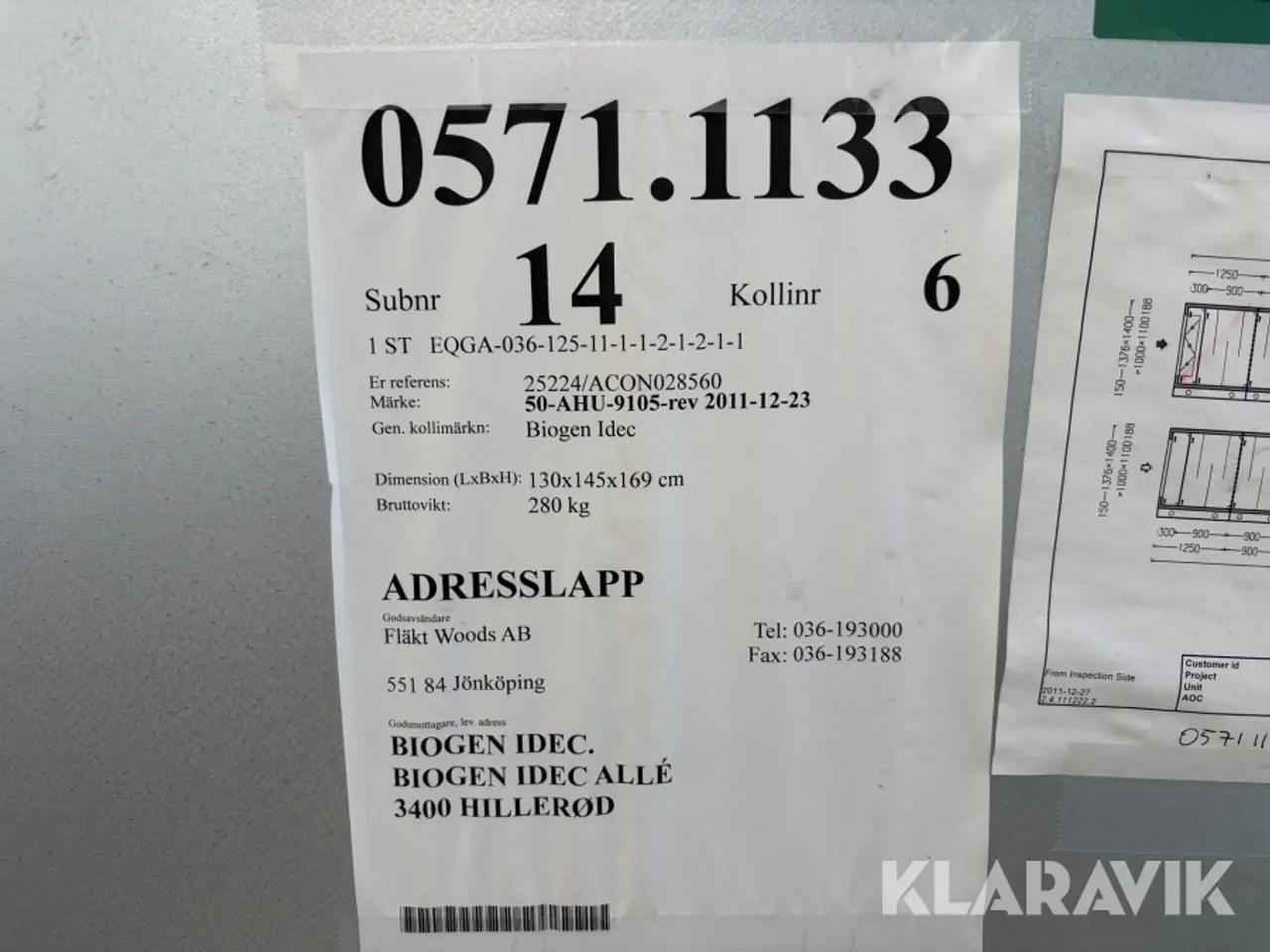 Billede 4 - Ventilationsaggregater / luftbehandlingsaggregater Fläktwoods 16styk