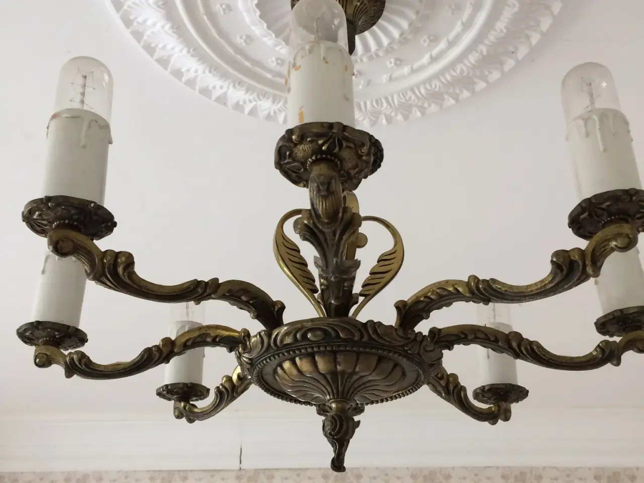 Billede 4 - 8 armet antik loftslampe