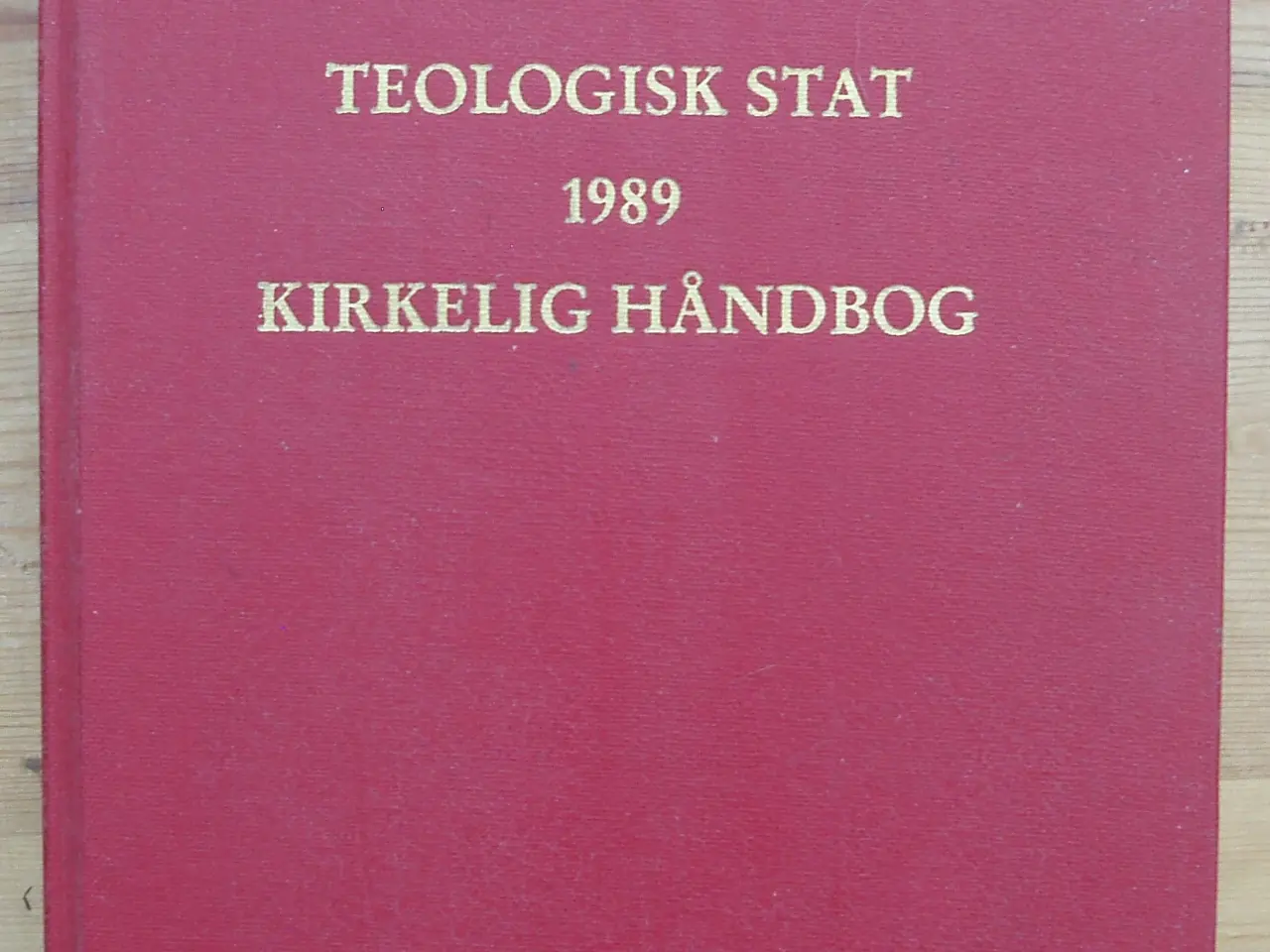 Billede 1 - Teologisk Stat, Kirkelig Håndbog 1989