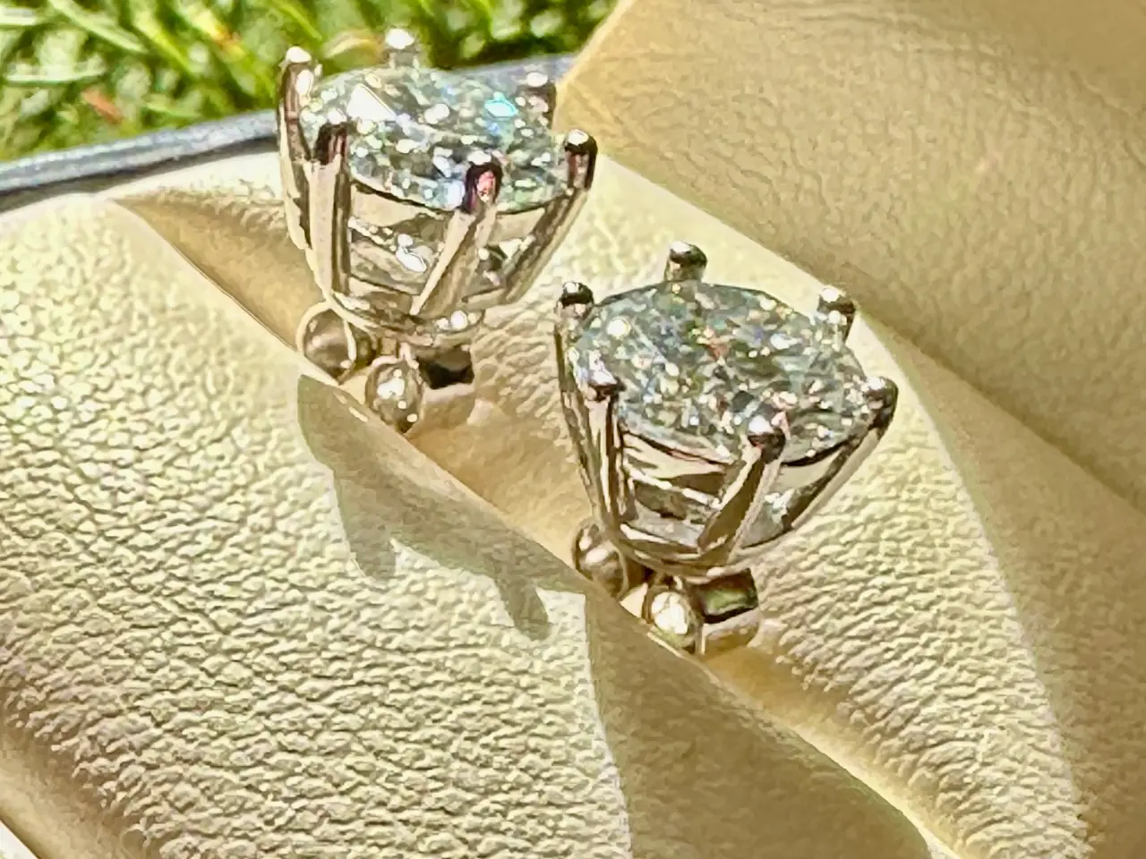 Billede 8 - Nye sølvørestikker med 1 eller 2 karat moissanite.