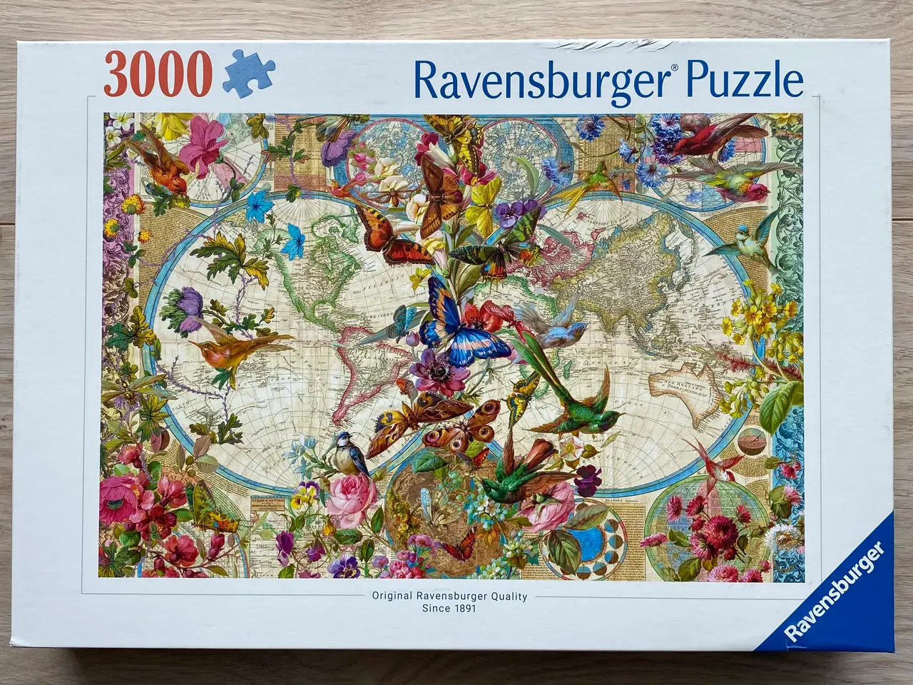 Billede 1 - (NY) Flora & Fauna World Map 3000 brikker