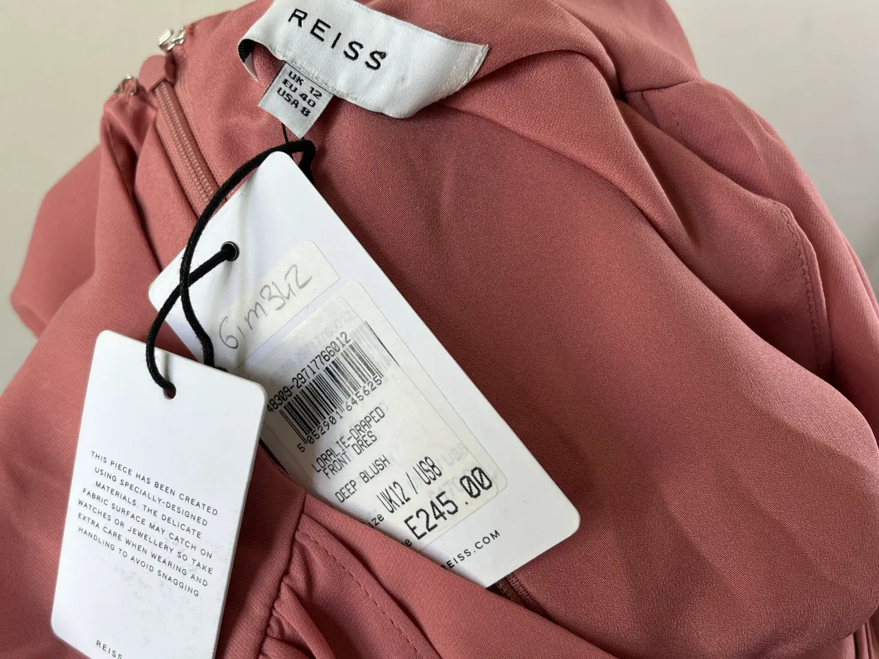 Billede 5 - Reiss, gammelrosa kjole, str L