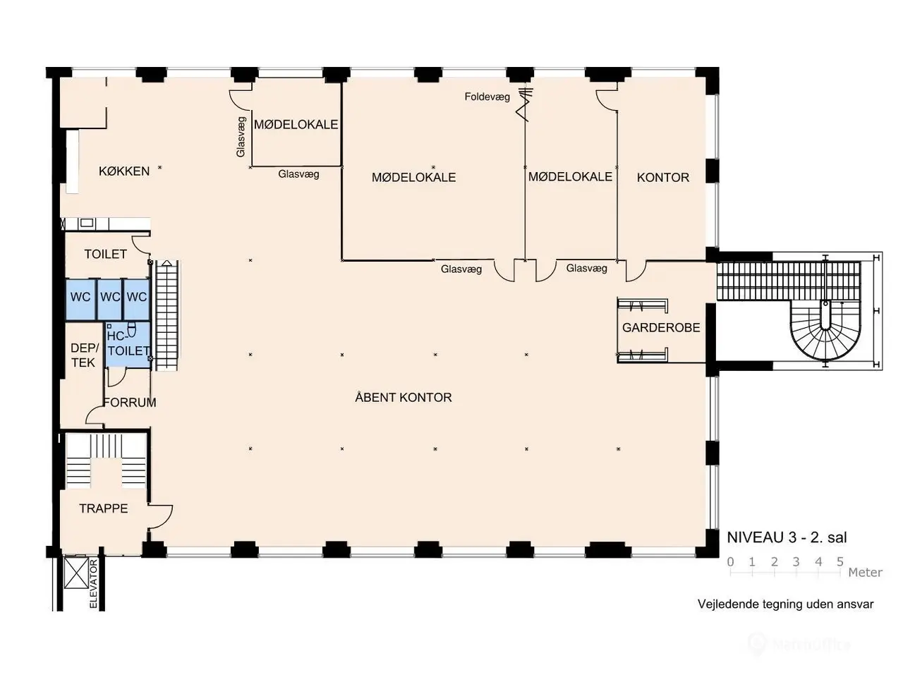 Billede 12 - Roligt kontorlejemål med gårdudsigt Aarhus C. 1.103 m²