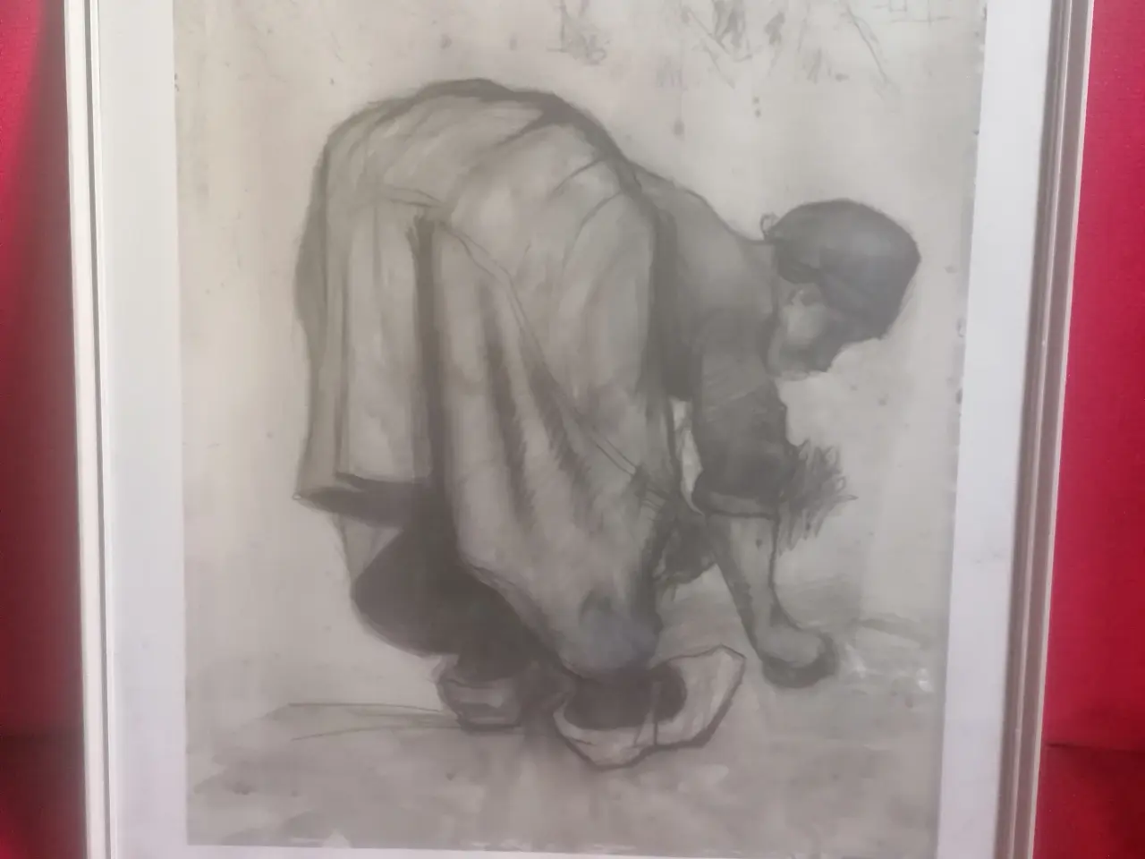 Billede 6 - Plakat,Vincent van Gogh -Woman gleaning 1885
