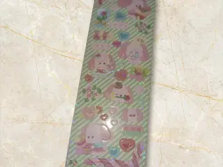 Søde klistermærker med elefantfigur og pastelfarve