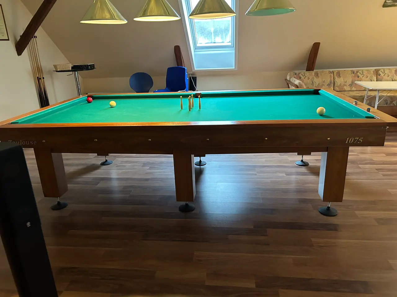 Billede 1 - 3/4 Keglebillardbord brugt men som nyt