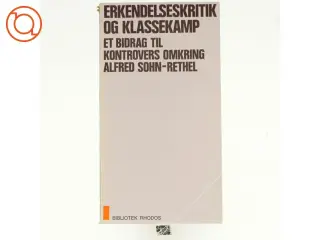 Erkendelseskritik og klassekamp af Alfred Sohn-Rethel (bog)