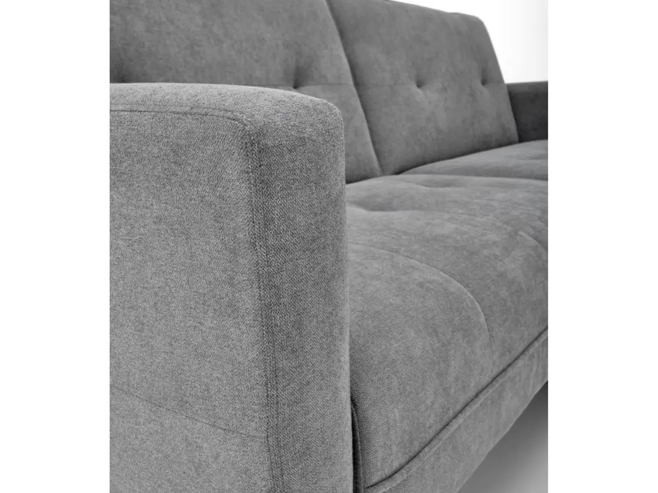 Billede 2 - CORNELIUS sammenklappelig sofa med ottoman, - Grå