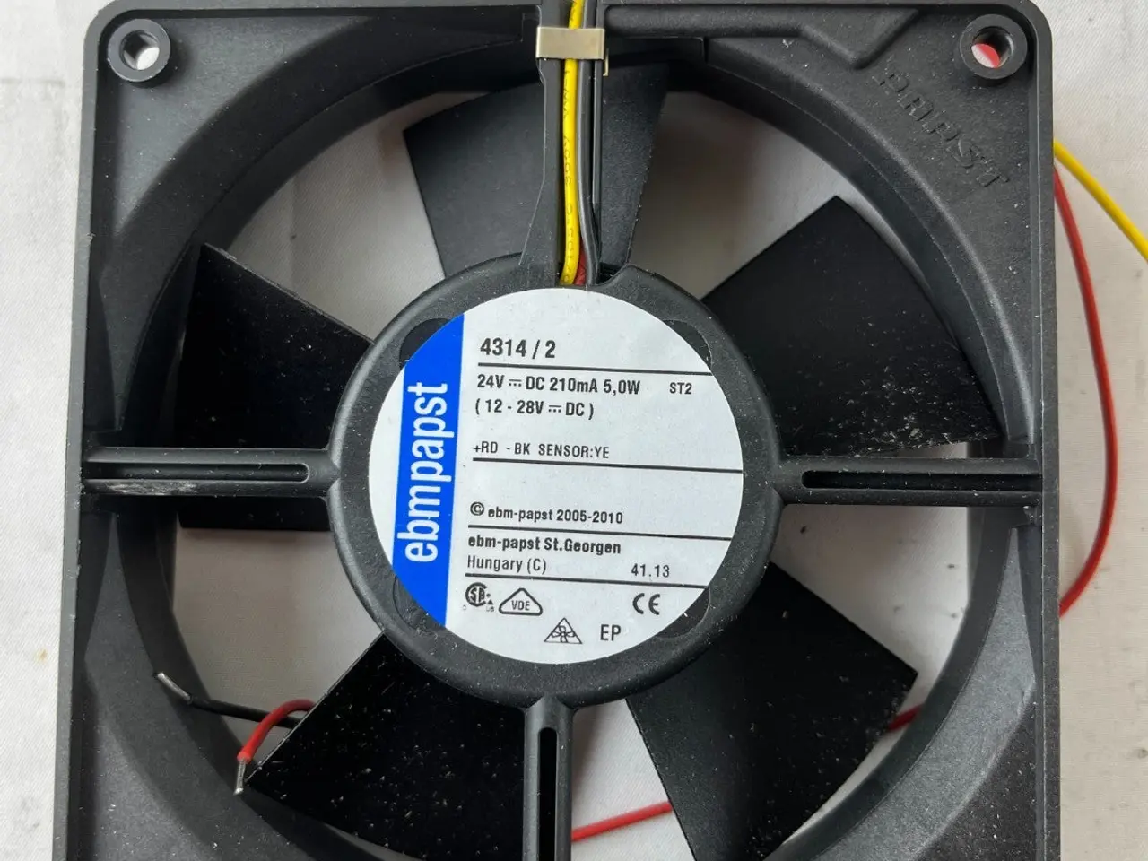 Billede 4 - ebm-papst 4314/2 24V DC Axial ventilator 119x32mm
