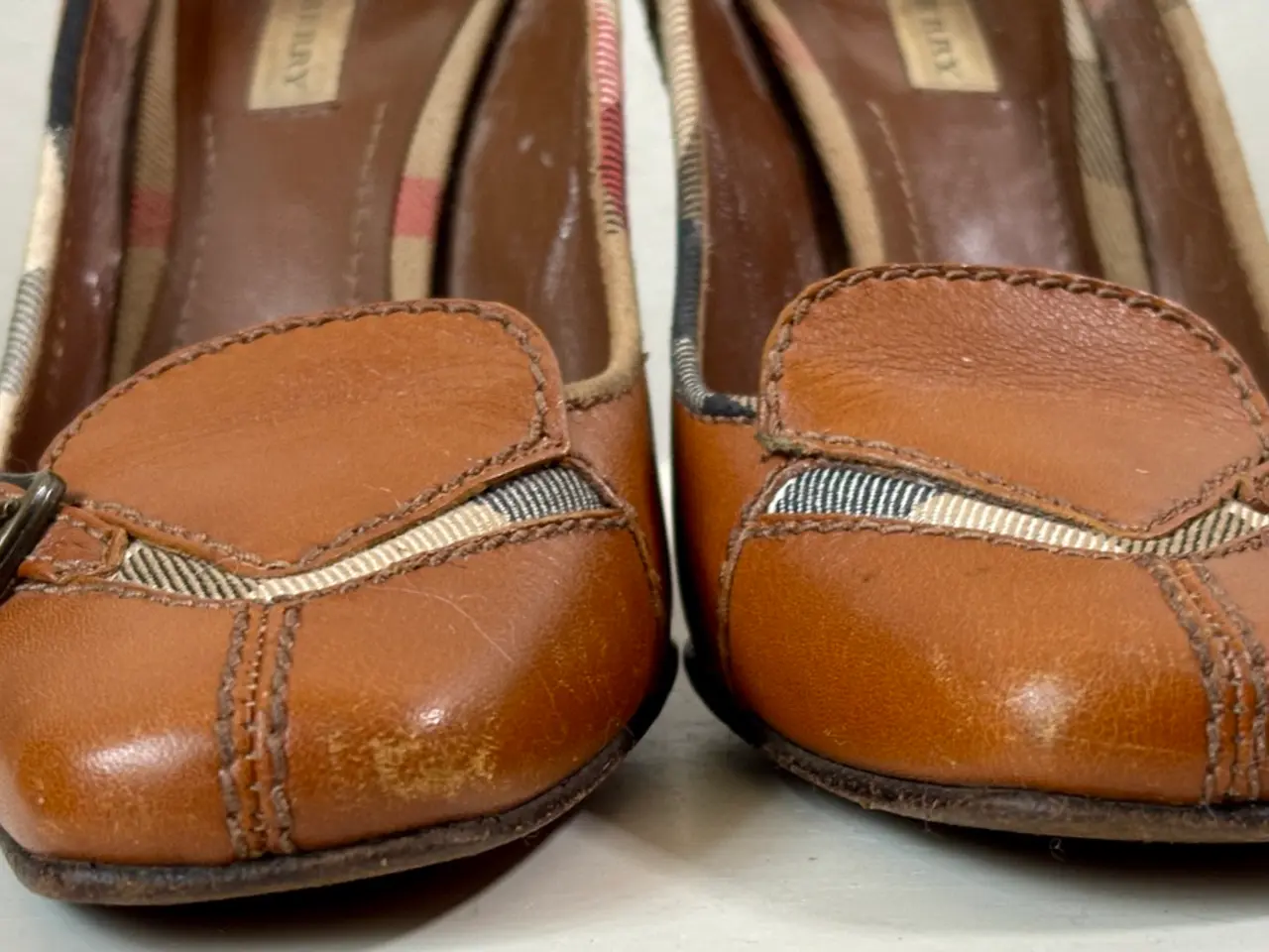 Billede 3 - Burberry, brune heels m tern, str 37