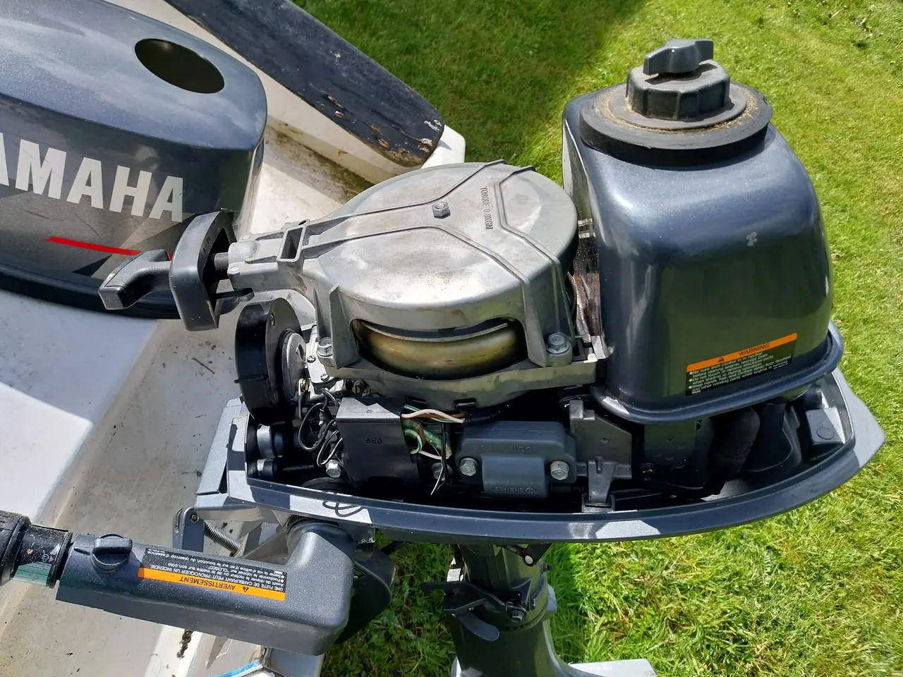 Billede 5 - Jolle med Yamaha 4 hk. Årer mm medfølger