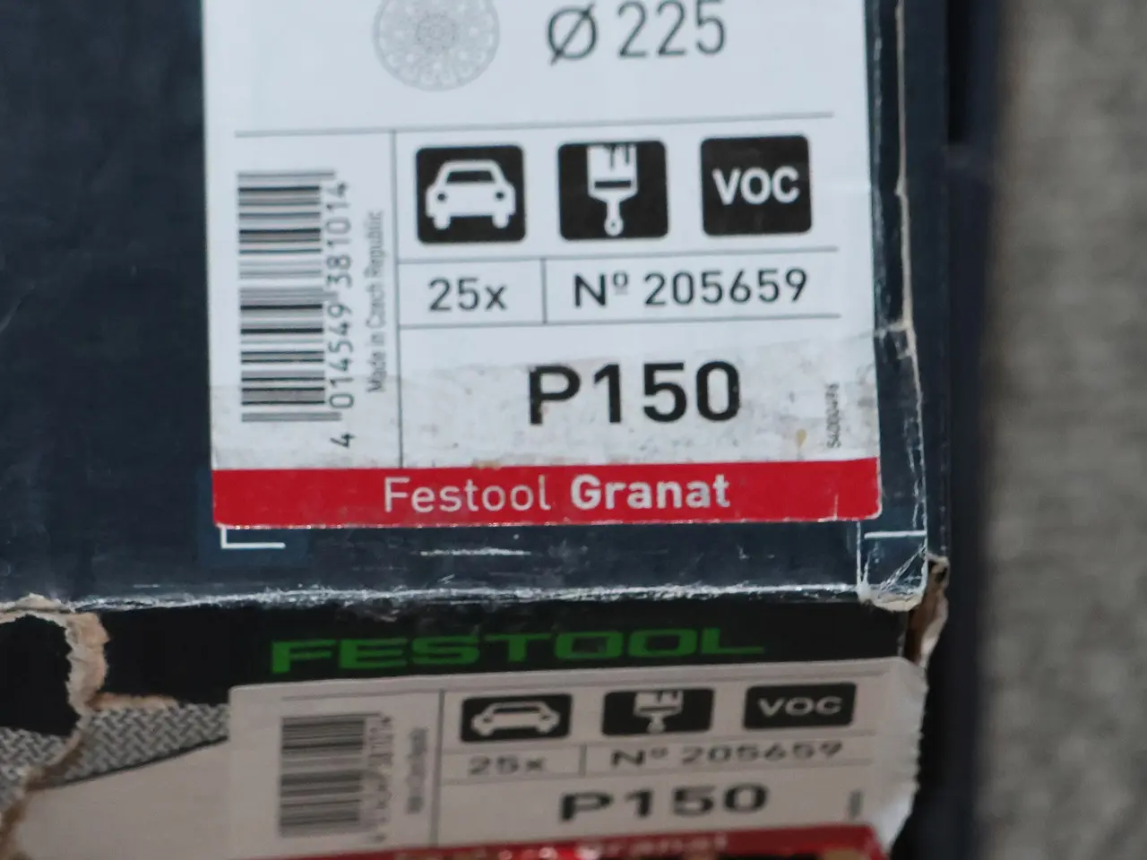 Billede 4 - Festool sandpapir, Ø225mm, P150, 25stk