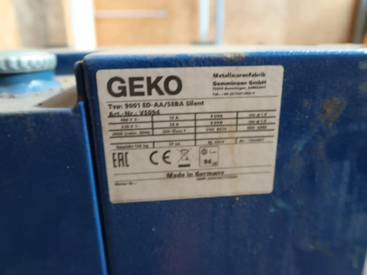 Billede 2 - Generator GEKO 9001 ED-AA/SEBA Silent
