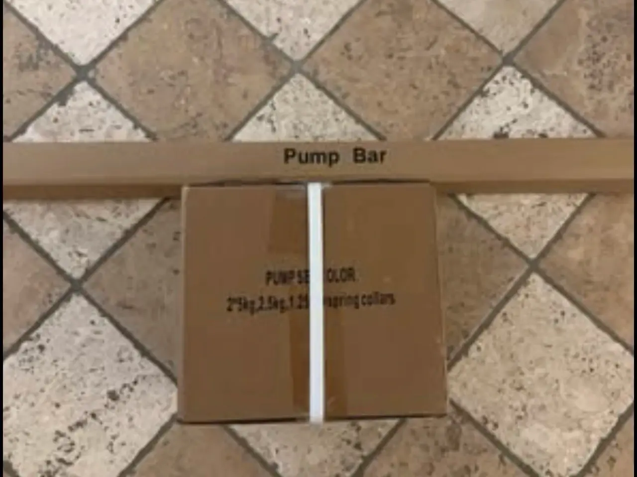 Billede 2 - Vægtstang med vægte / Body pump weights set