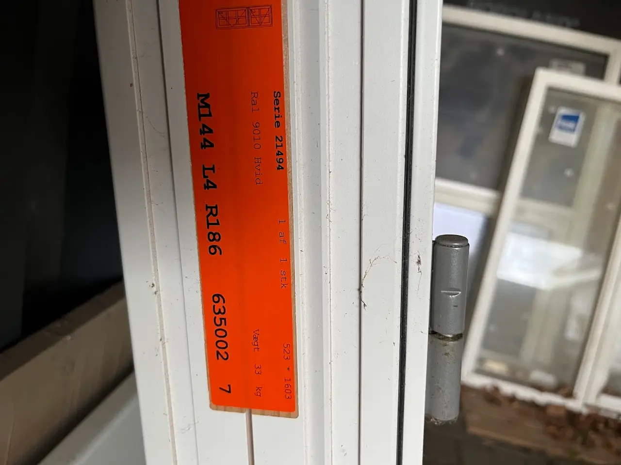 Billede 2 - KPK vindue - farve Ral 9010 hvid