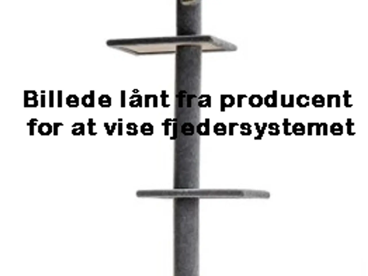 Billede 3 - Gulv-til-loft katteklatretræ / kattetårn