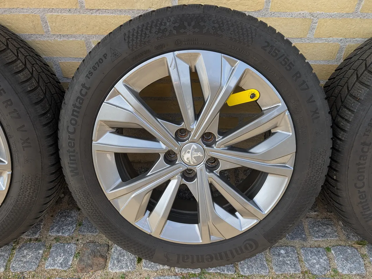Billede 4 - 4 stk Org. alufælge til Peugeot 508 med vinterdæk