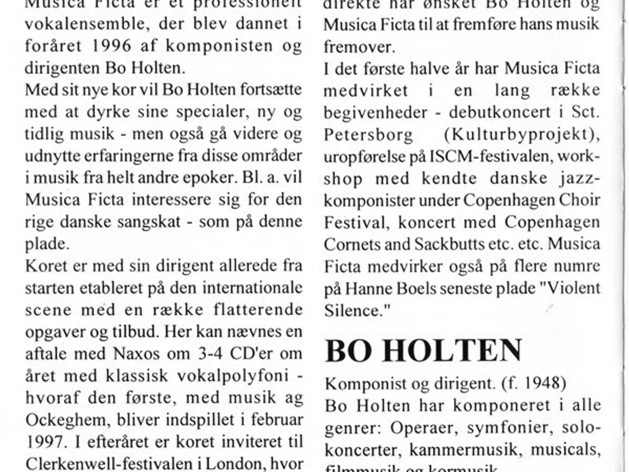 Billede 9 - Musica Ficta / Bo Holten – Danske… – CD