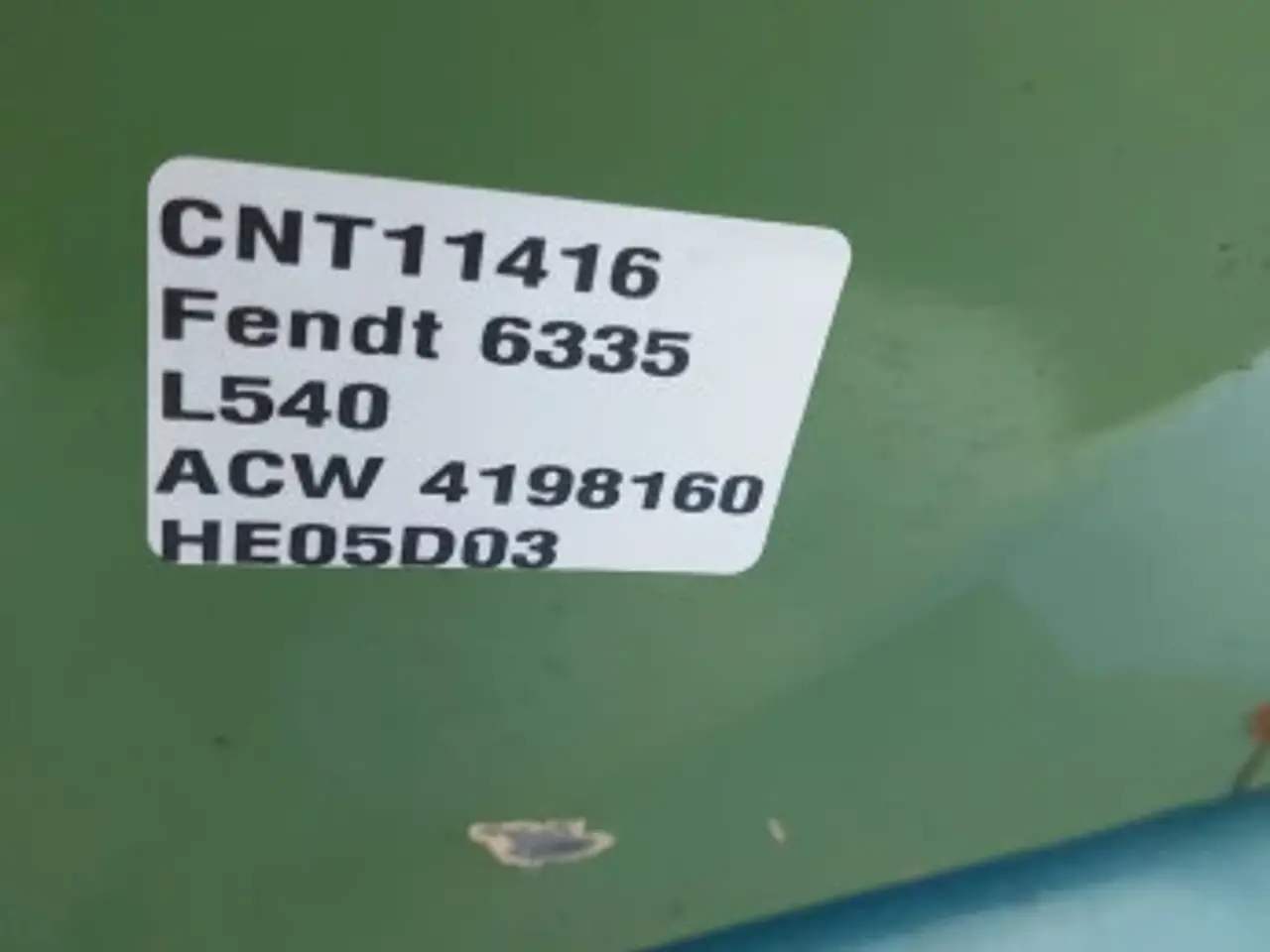 Billede 4 - Fendt 6335 L540 Skærmdele ACW 4198160