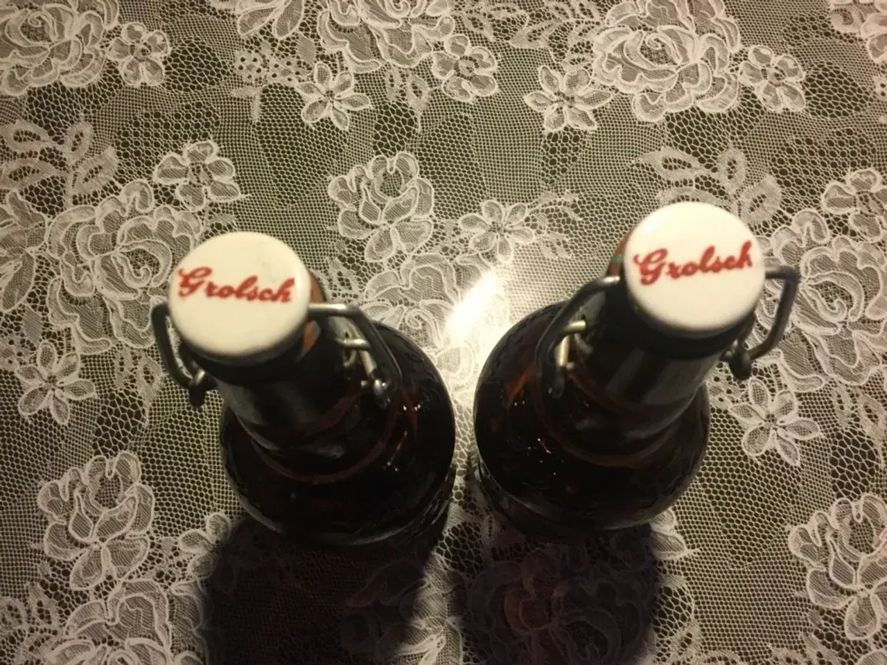Billede 1 - 2 Retro Grolsch flasker 20 kr.
