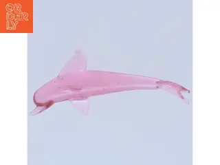 Glasdelfin pyntegenstand (str. 10 cm)