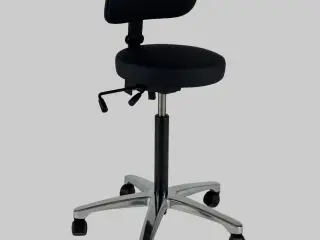RH Support 4511 Kontorstol – Sort/Krom Stel