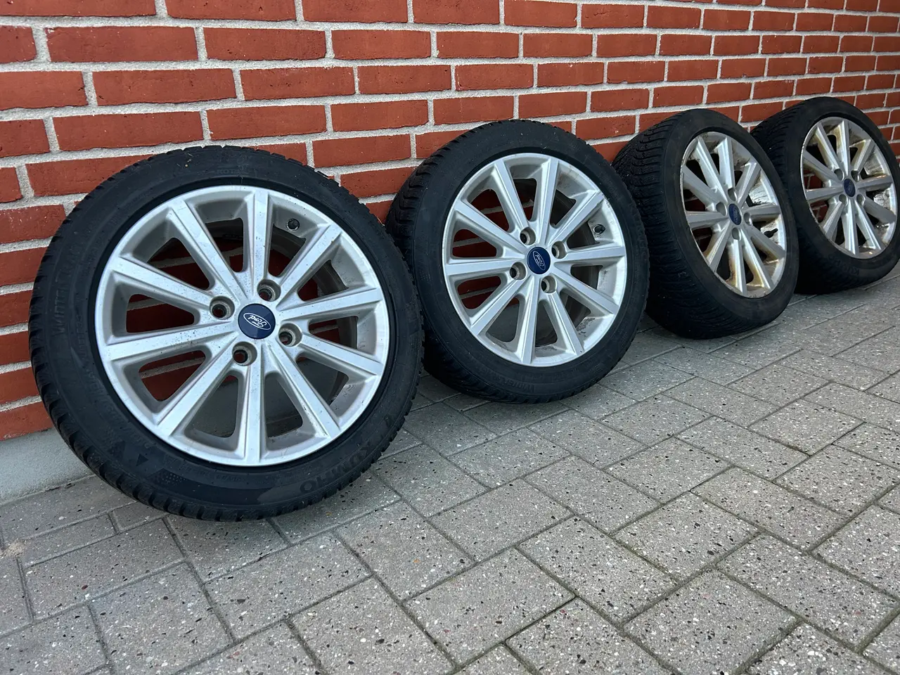 Billede 1 - Alu fælge med vinterdæk