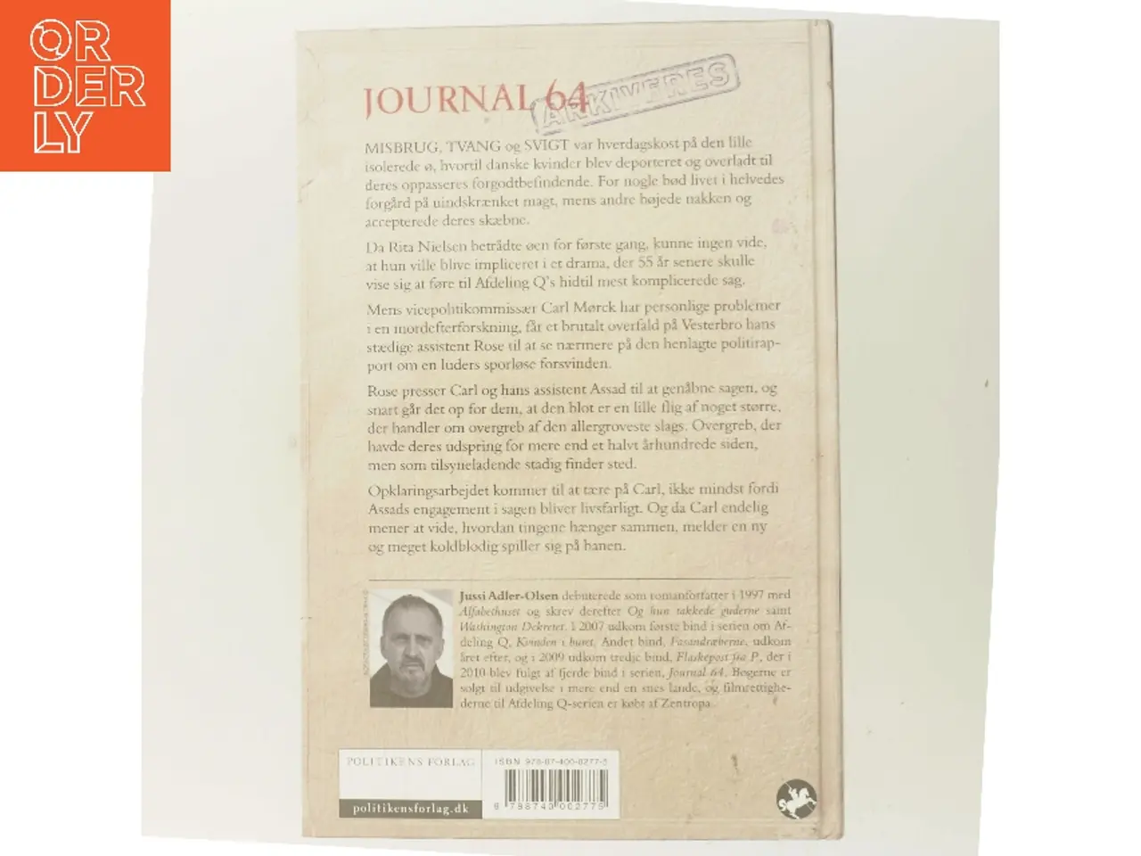 Billede 3 - Journal 64 : krimithriller af Jussi Adler-Olsen (Bog)