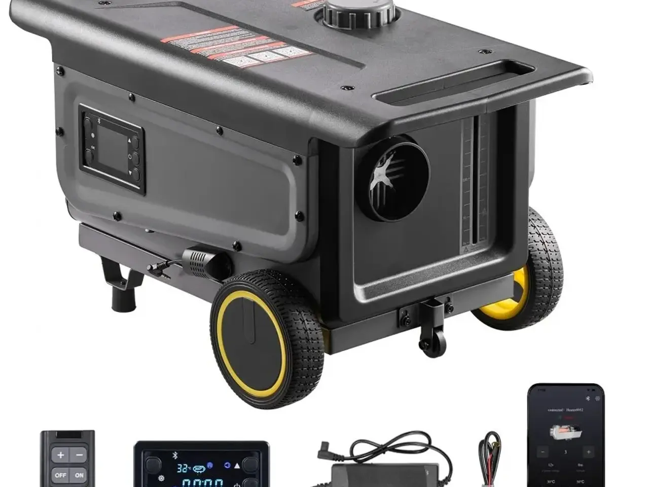 Billede 2 - VEVOR 8KW oliefyr 12/24V + 220V – All-in-One 