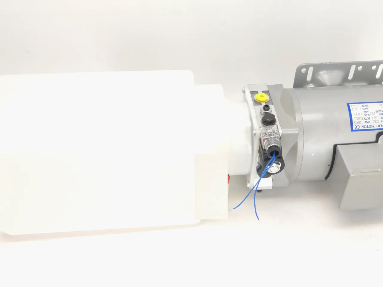 Billede 2 - Hydralik motor med olie beholder og sænke ventil for Bulldog PM240 380/400V (reservedel)