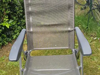 Camping stole 4 grå 6 blå/hvide