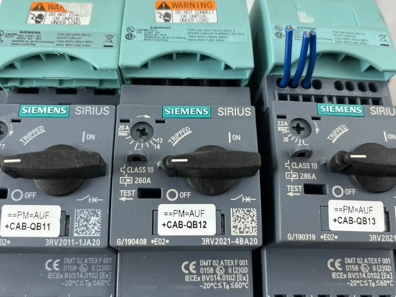 Billede 7 - parti of 3x Siemens Sirius 3RV2021 Motor Breakers