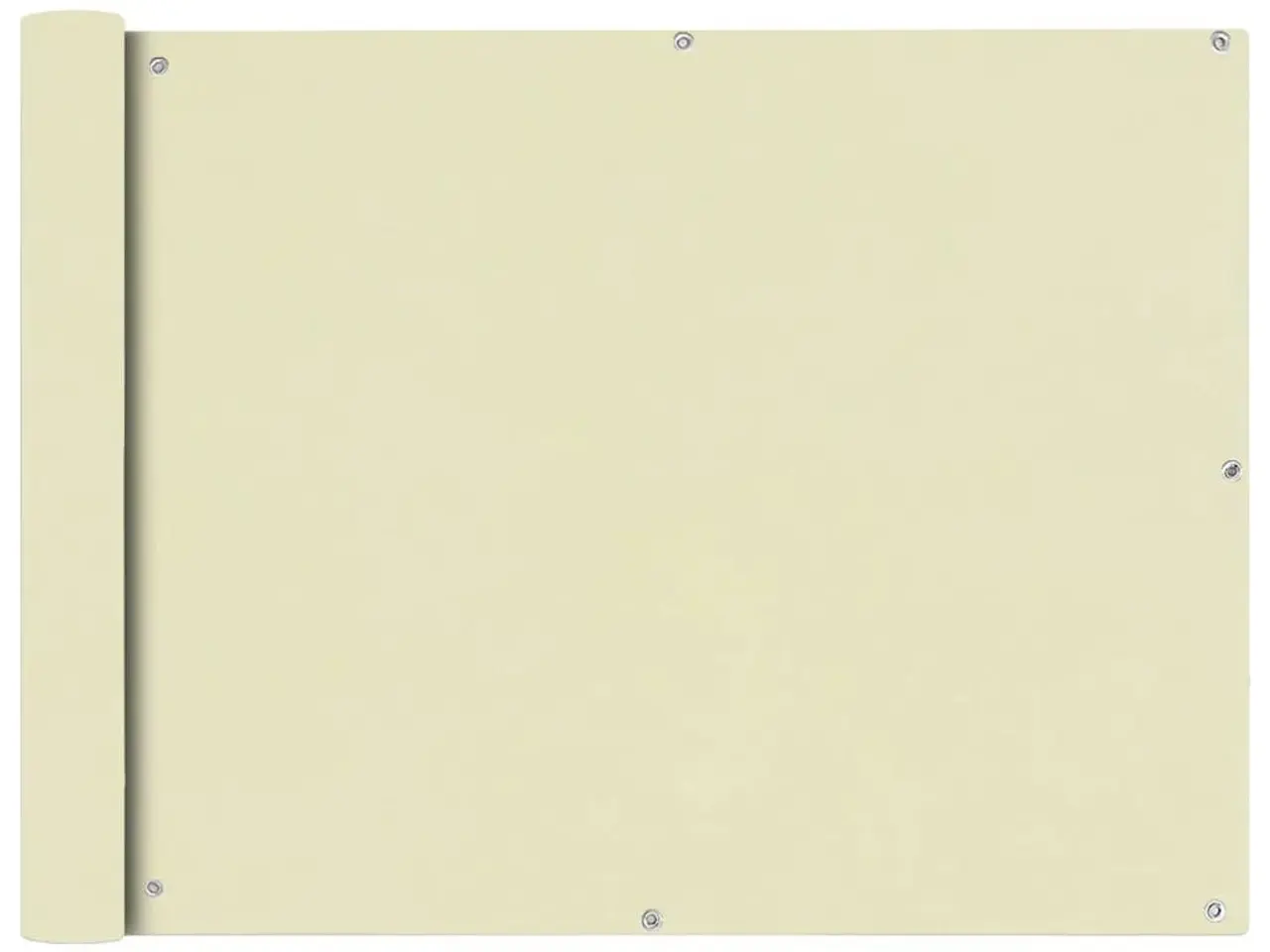 Billede 1 - Balkonafskærmning Oxford-stof 90x400 cm cremefarvet