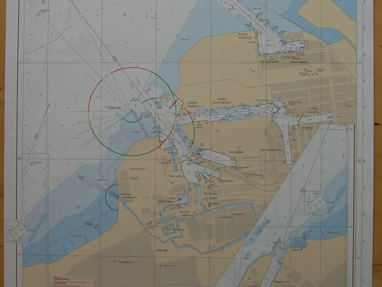 Billede 1 - Svensk Søkort 9211 Malmö – Limhamn havnekort