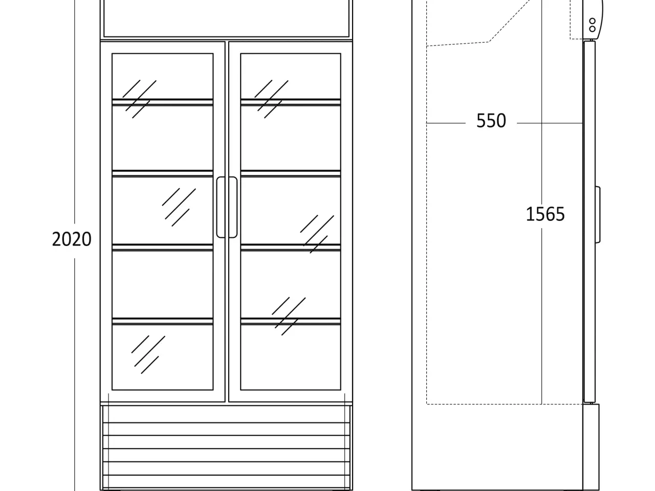 Billede 5 - Displaykøleskab 776 Liter – SD 802 BHE