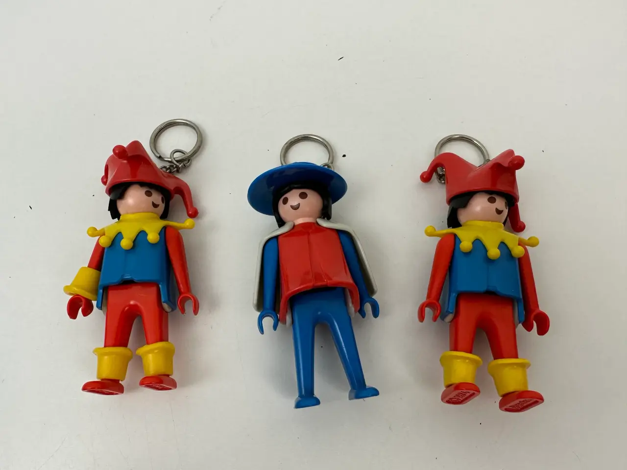 Billede 1 - 3 stk. vintage Playmobil nøgleringe (1974)