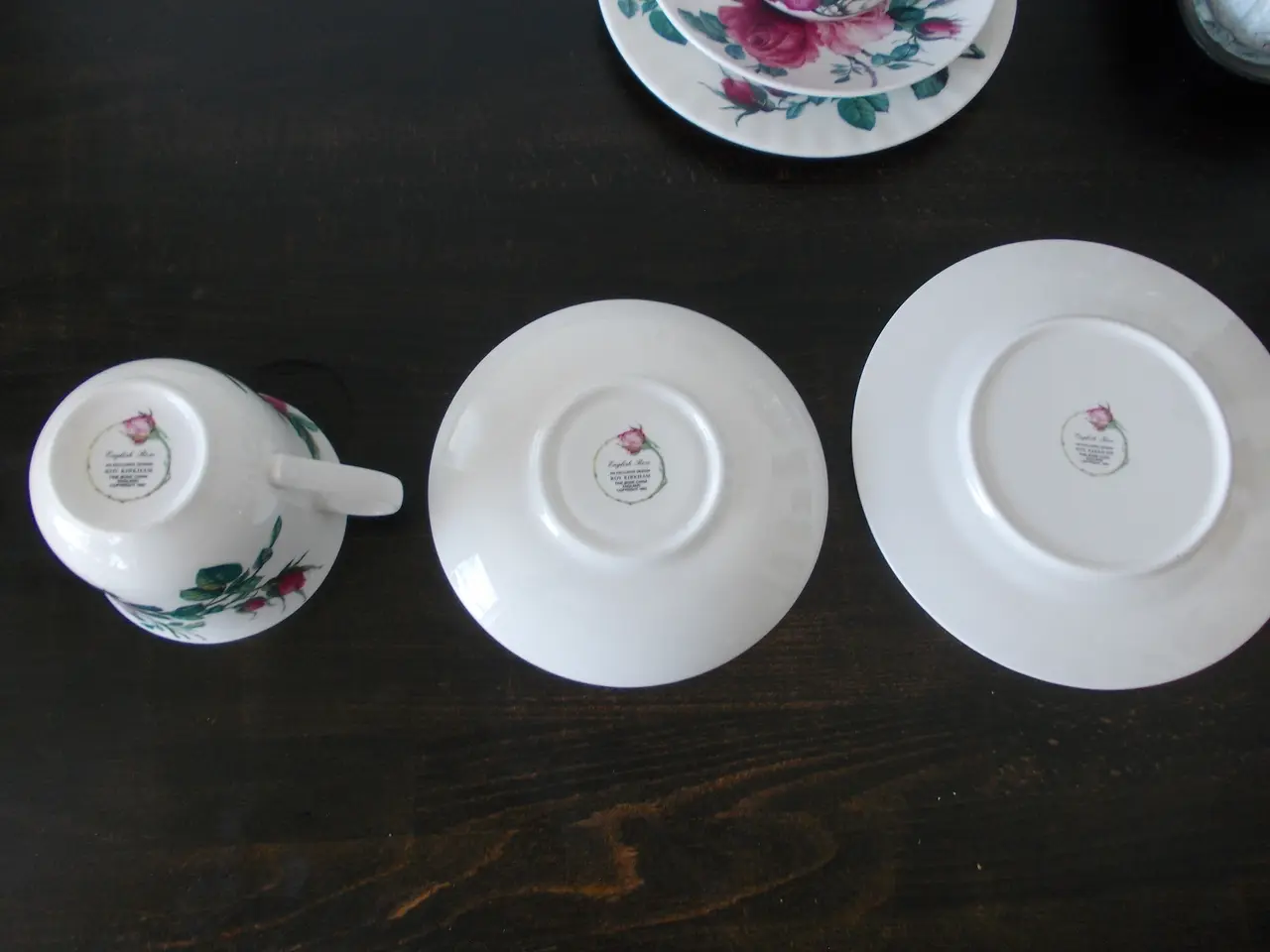 Billede 4 - Roy Kirkham English Rose kaffekopper med underkop