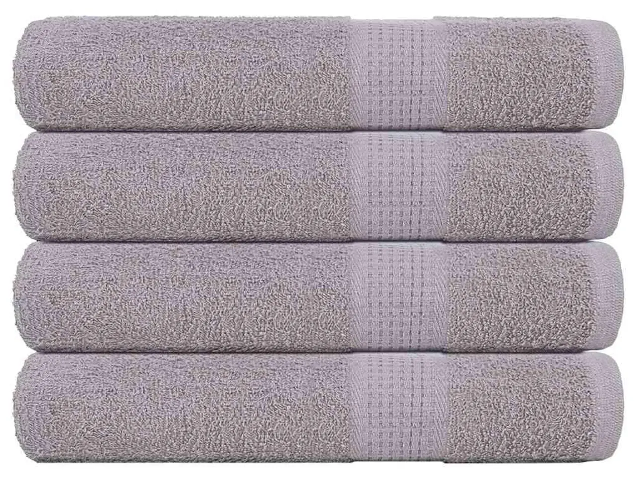 Billede 1 - Håndklæder FROGN - 4 stk. grå 100×200 cm, 360 gsm bomuld
