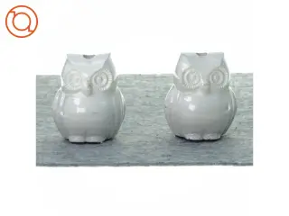 Lysestager med ugle motiv fra Madam Stoltz (str. 9 x 7 cm)