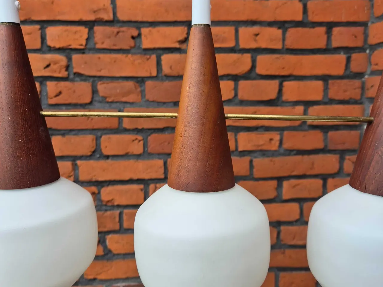 Billede 11 - Retrolampe med tre på stribe