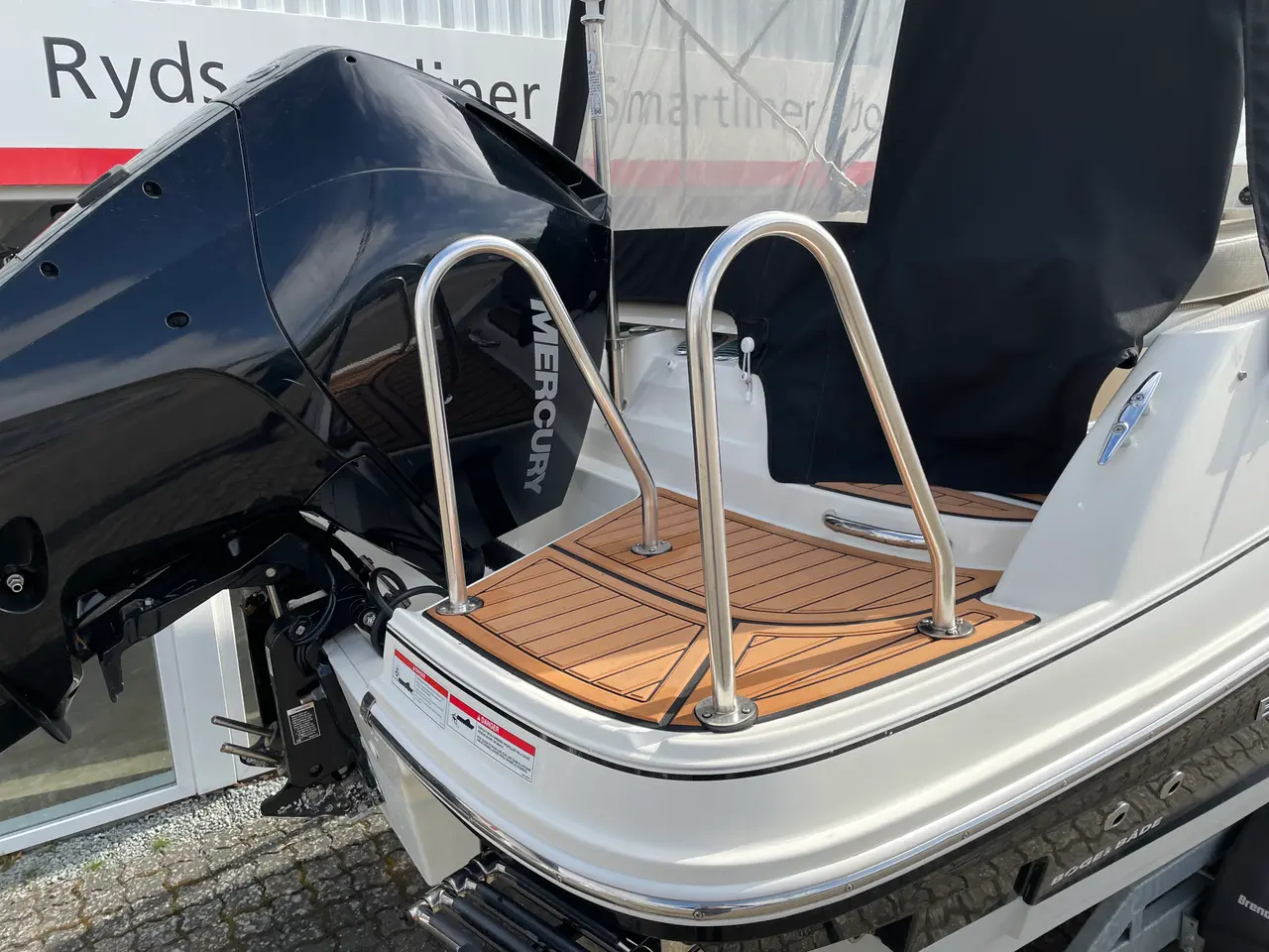 Billede 5 - VR5 Cuddy med F225 Mercury V6 og 2500 kg Brenderup trailer.