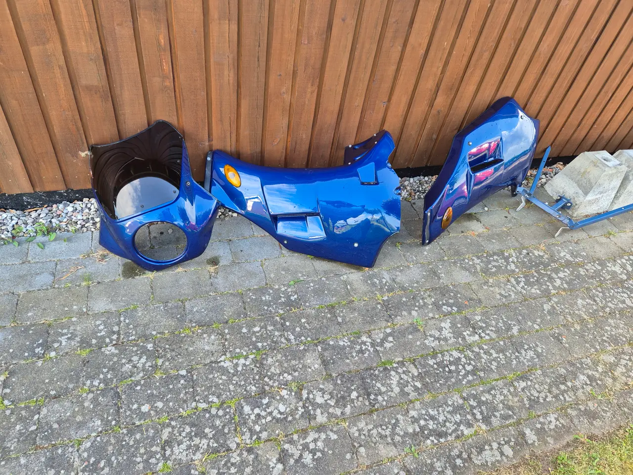 Billede 2 - Flot blå helkåbe til Honda ntv 650 