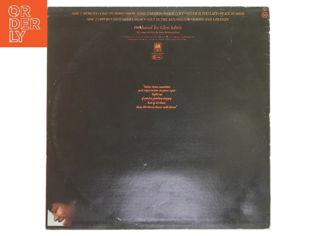 Billede 2 - Joan Armatrading vinylplade fra A&M Records