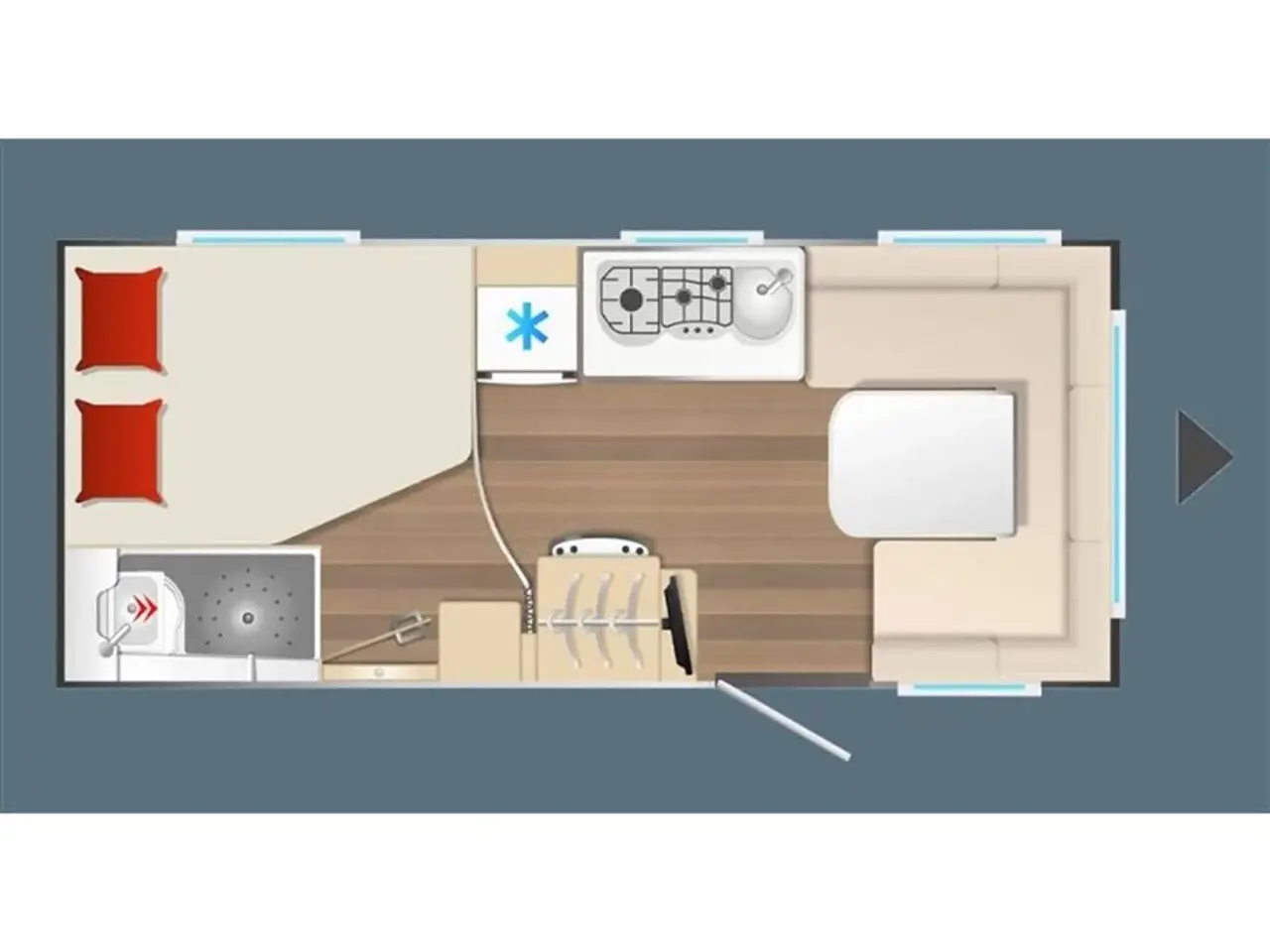 Billede 4 - 2026 - Bürstner B66 465 TS NYHED 2026! Bürstner B66 465 TS 2026 - Kan ses nu hos Camping-Specialisten.dk
