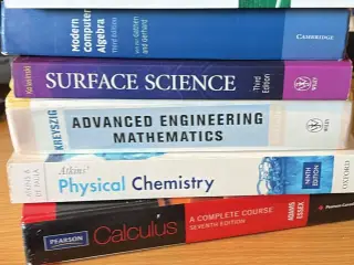 Studiebøger fra matematik- og fysikstudie
