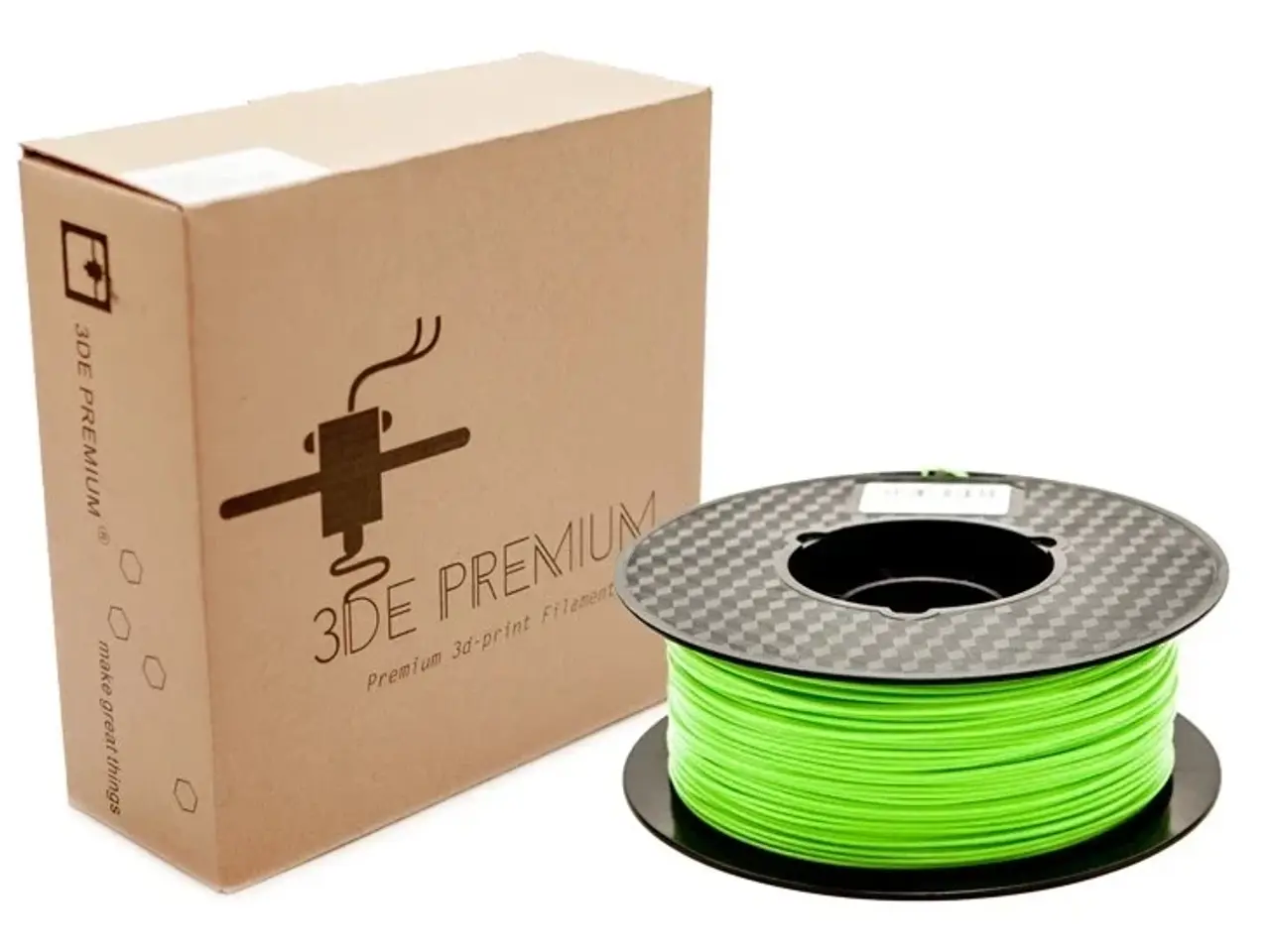 Billede 1 - Gecko Green - 3DE Premium - PLA - 1.75mm - 1kg