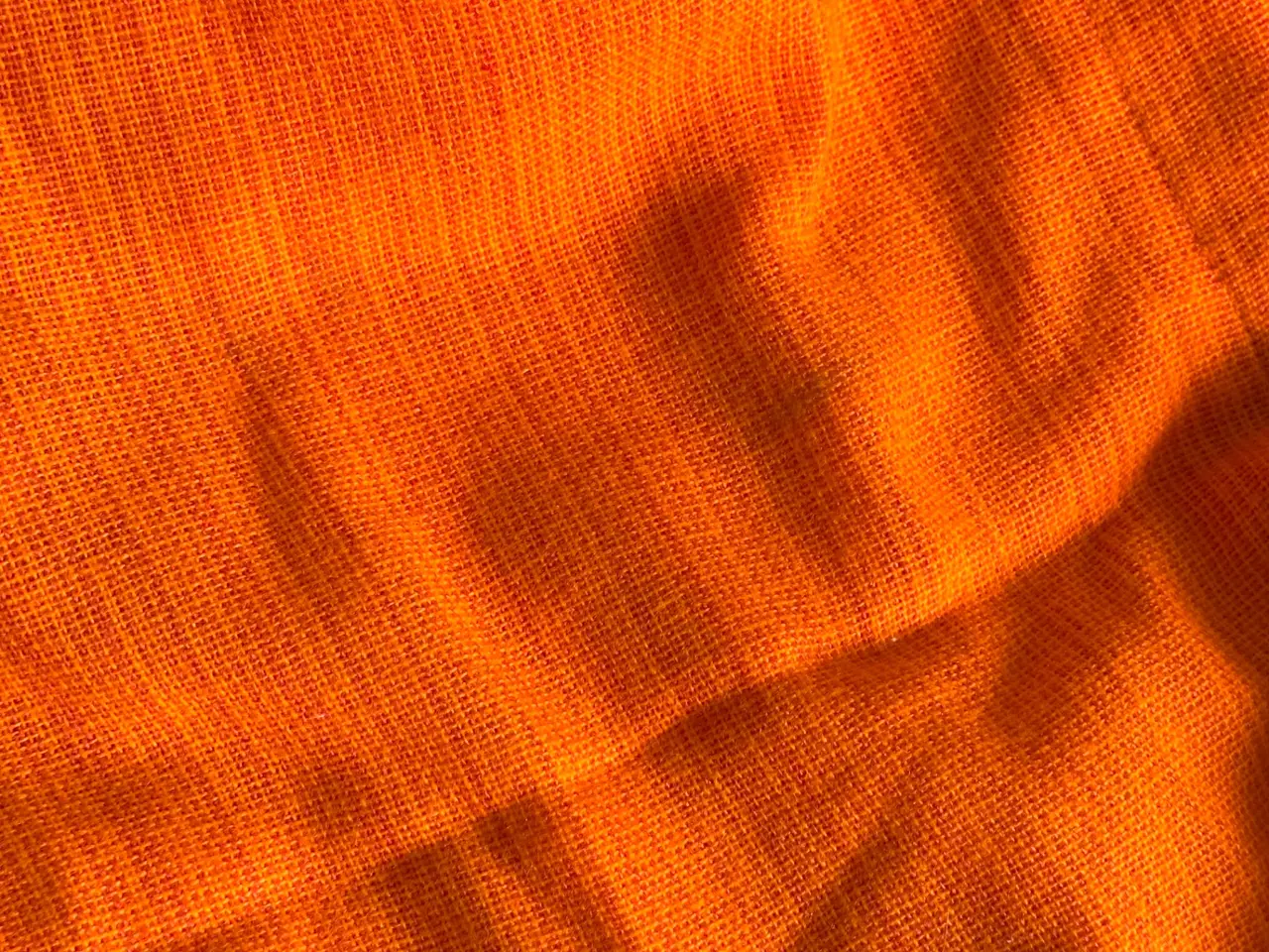 Billede 12 - Retro gardin, orange m pompom