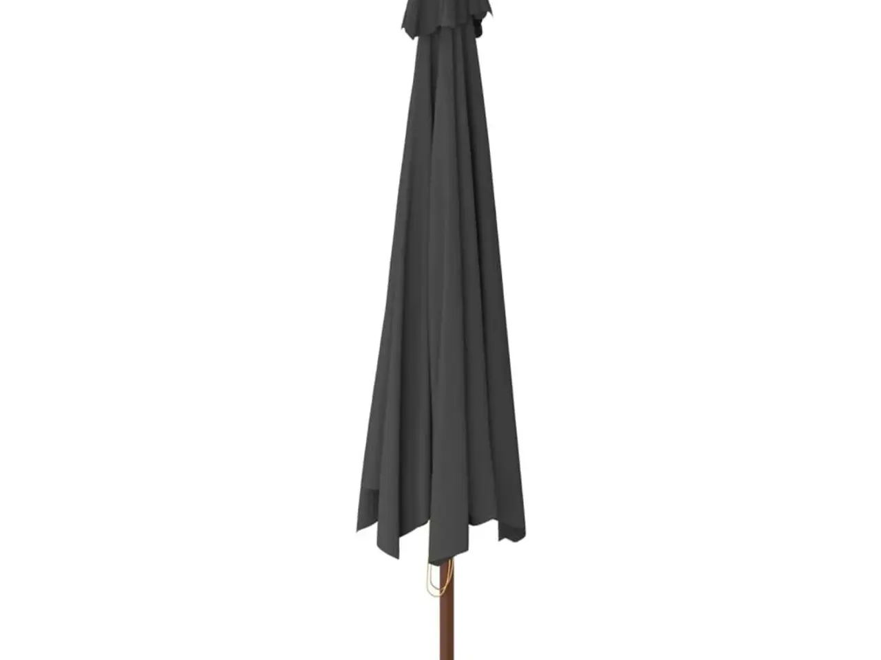 Billede 5 - Haveparasol med træstang 400 × 273 cm - antracitgrå