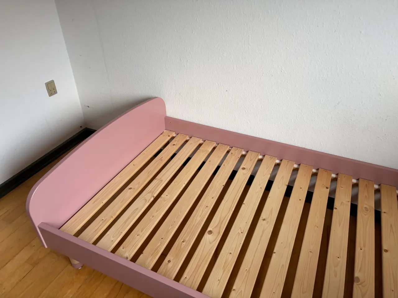 Billede 3 - Flexa Play seng i lyserød  + boxmadras & topmadras