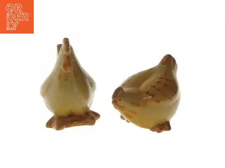 Keramiske fuglefigurer (str. 15,5 cm)